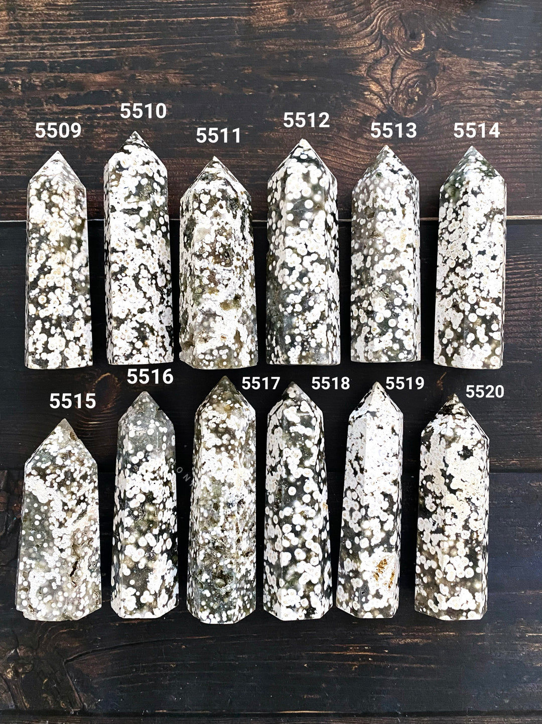 Ocean Orbicular Jasper Towers