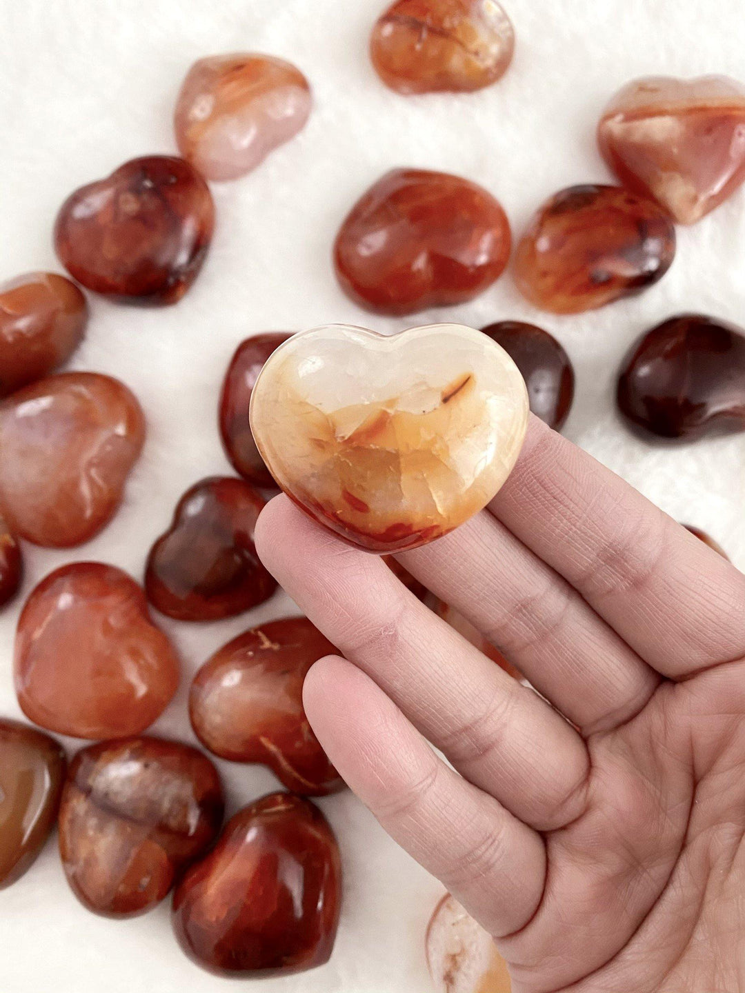 Carnelian Hearts - Uncommon Rocks
