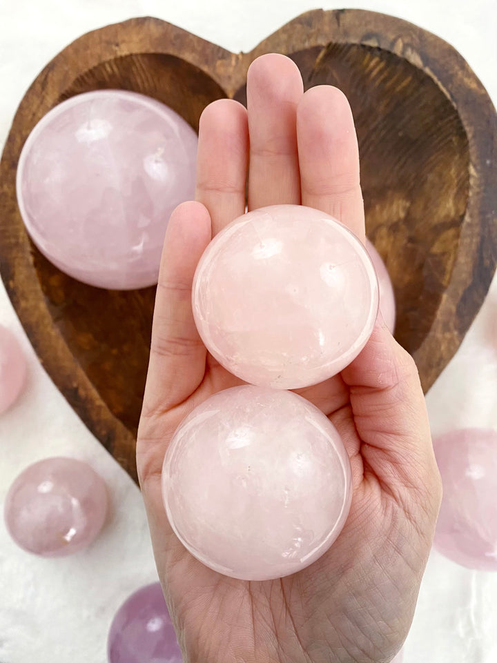 Rose Quartz Spheres