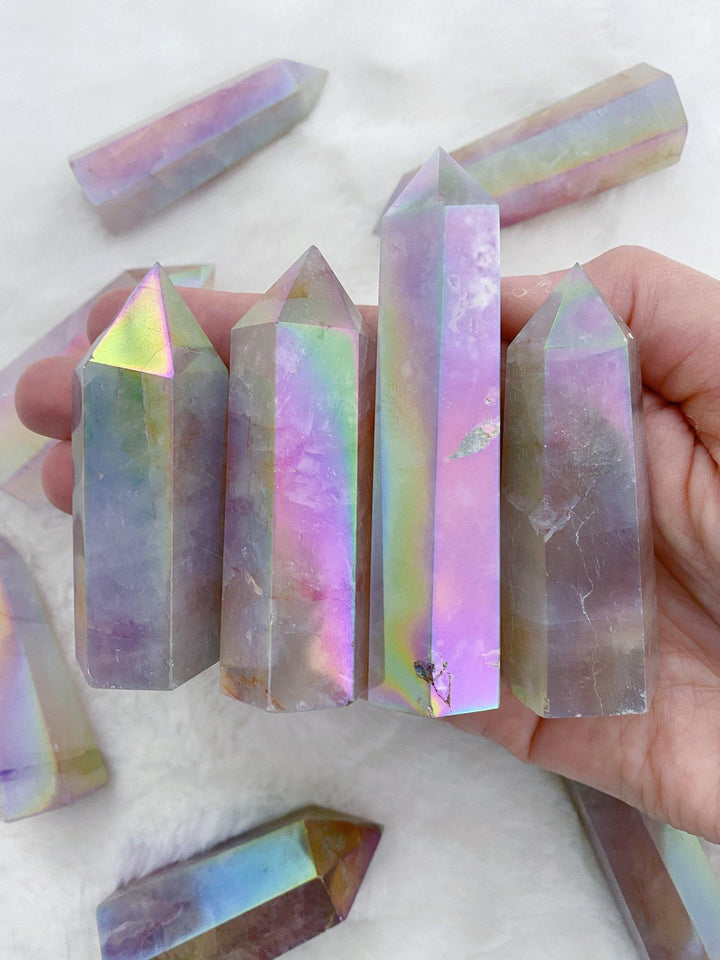 Aura Fire Quartz Towers - Uncommon Rocks
