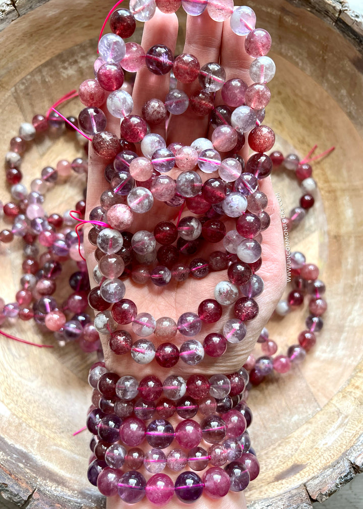 Strawberry Quartz Amethyst Bracelets