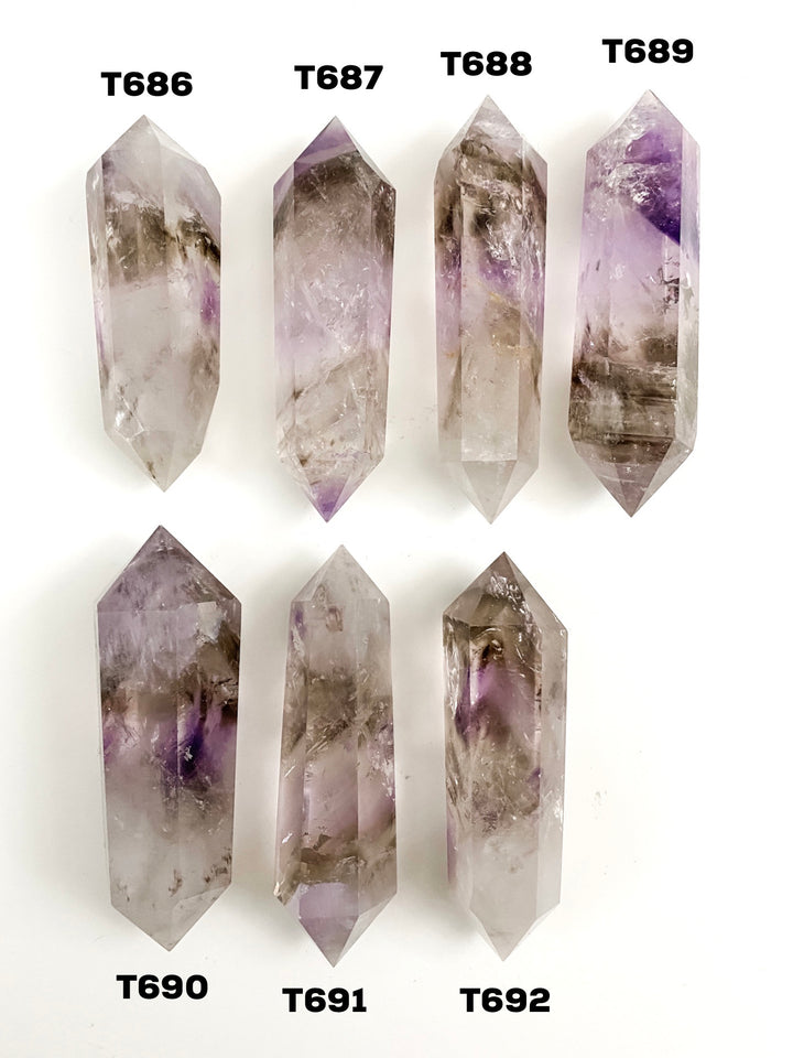 Smoky Amethyst DT Points