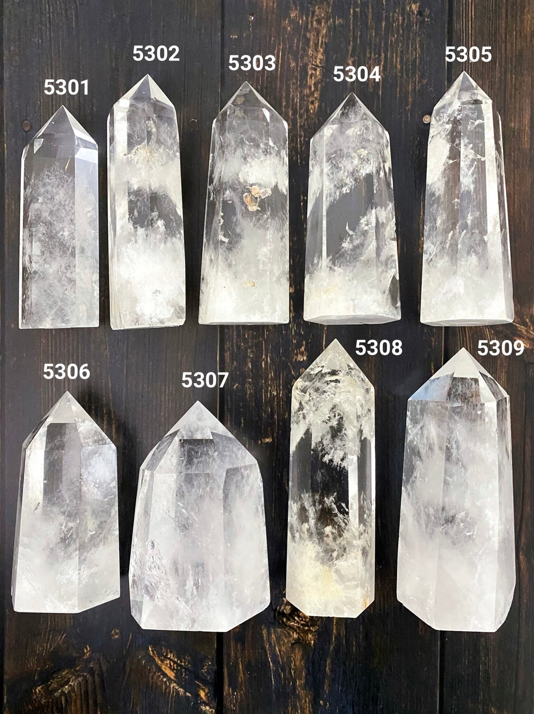 Clear Quartz Towers
