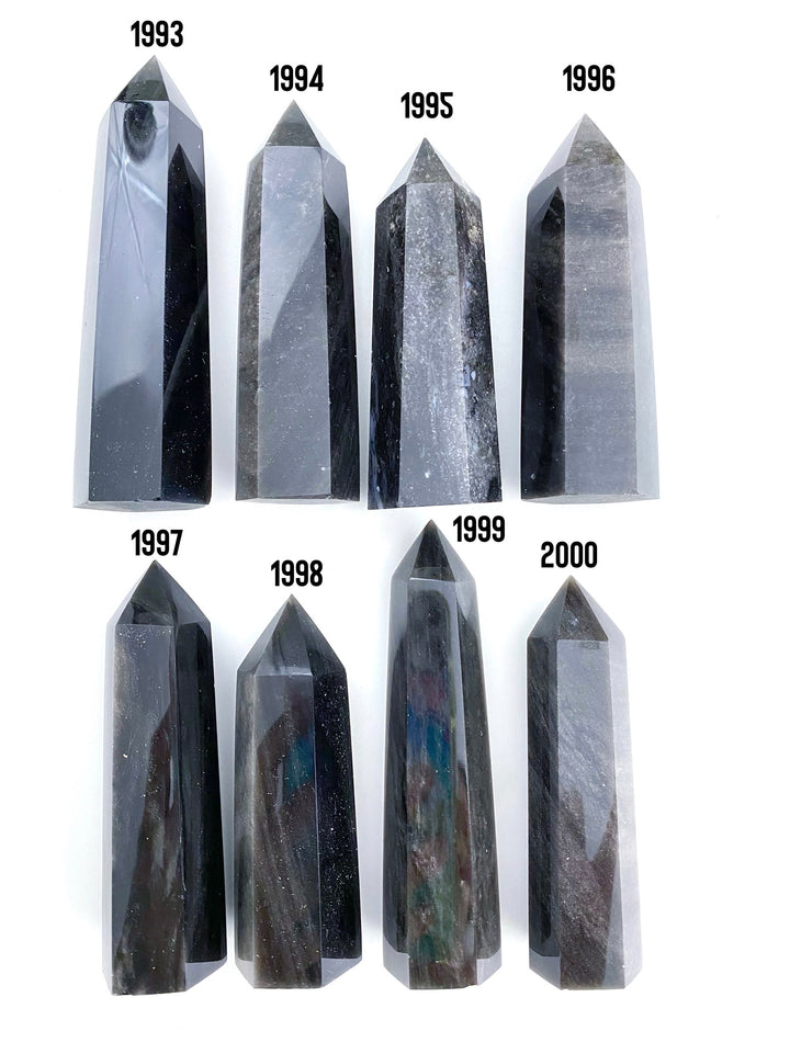 Silver Sheen Obsidian Towers