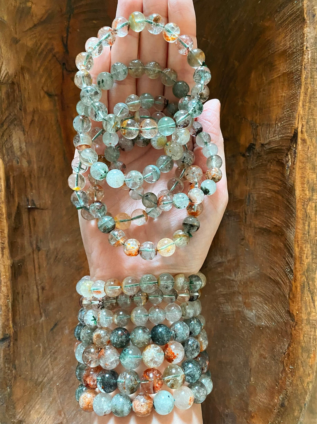 Lodolite Quartz Bracelet