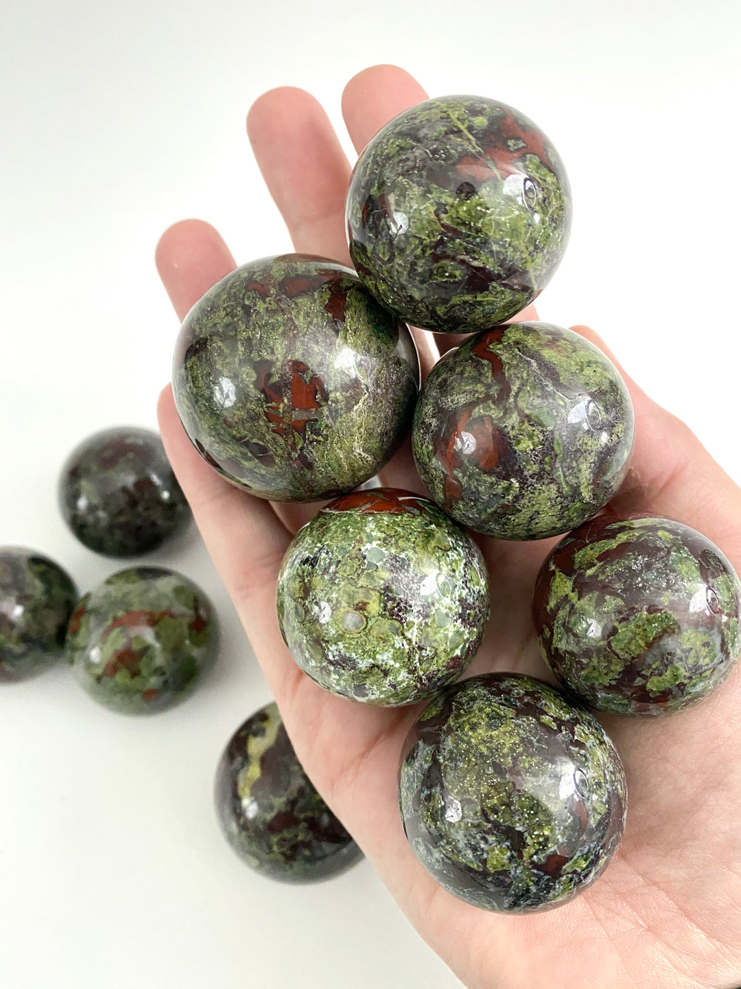 Dragon Blood Jasper Spheres