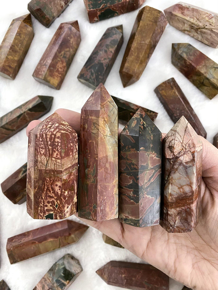 Red Creek Jasper Tower - Uncommon Rocks