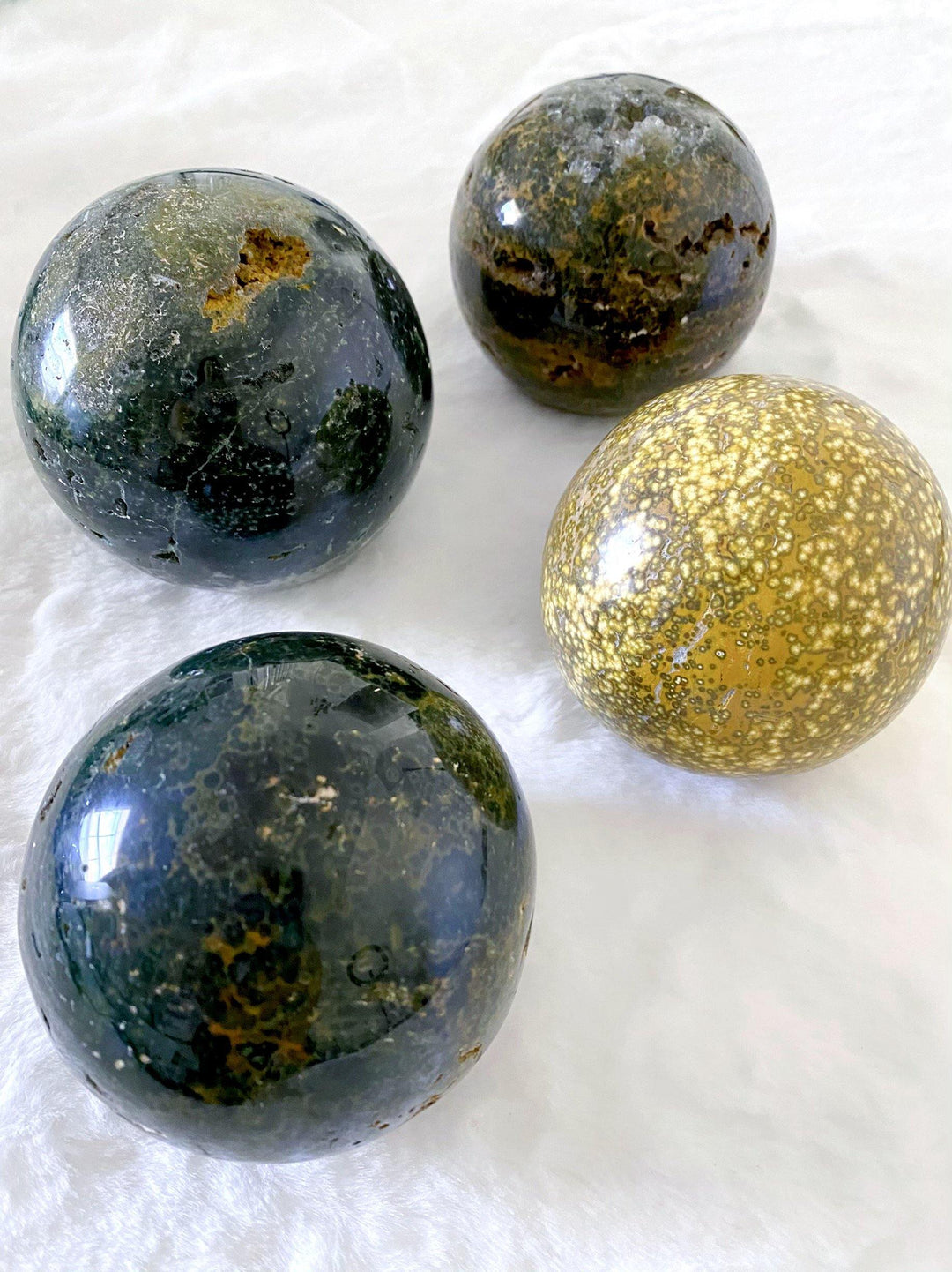 Ocean Jasper Spheres - Uncommon Rocks