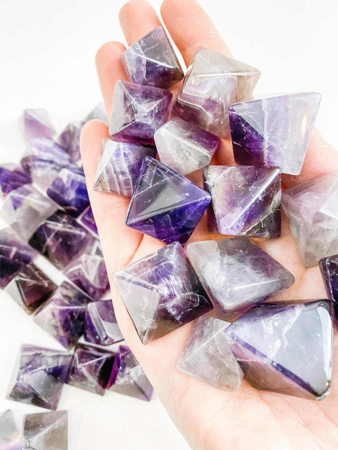 Amethyst Pyramids - Uncommon Rocks