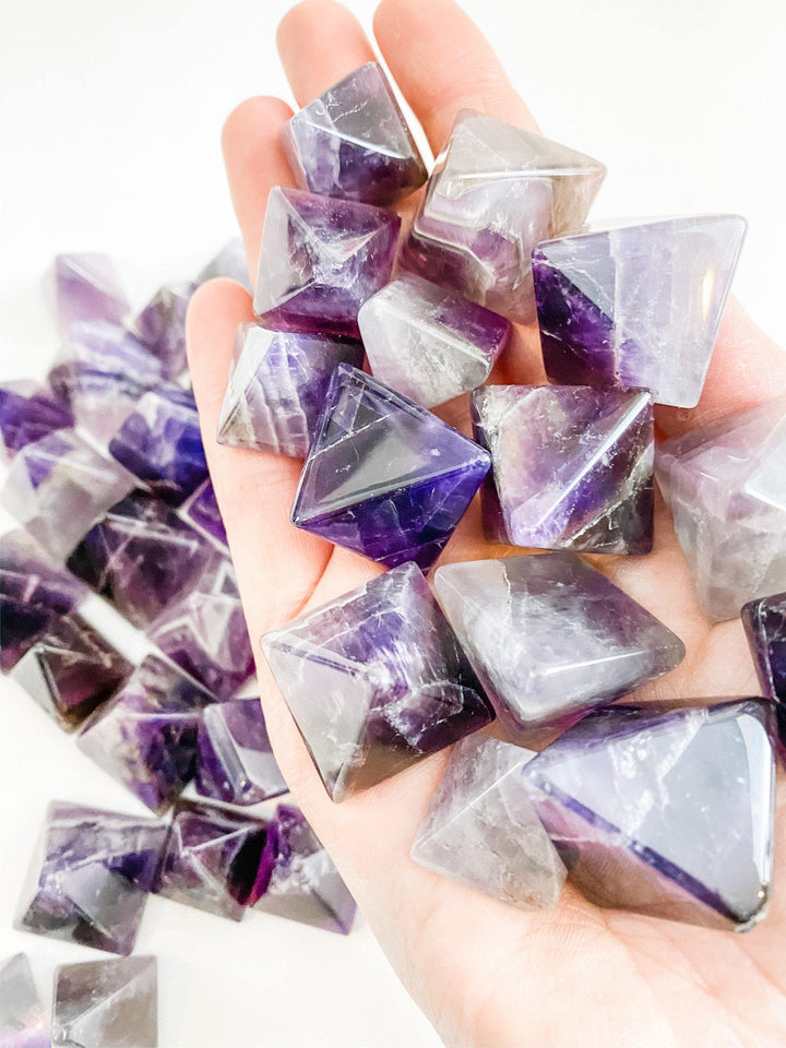 Amethyst Pyramids - Uncommon Rocks