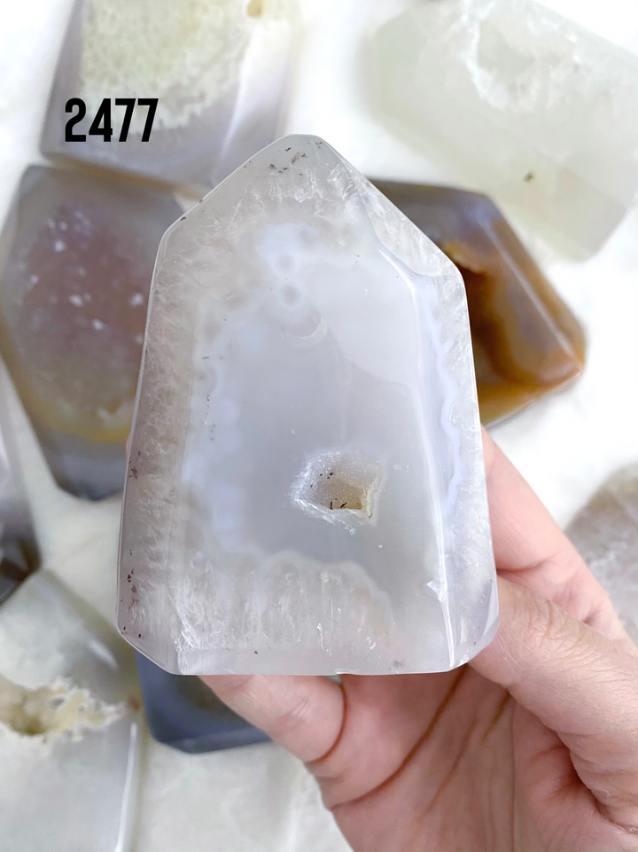 Agate Druzy Towers - Uncommon Rocks