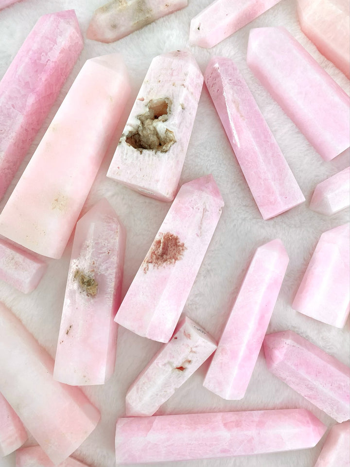 Pink Aragonite Towers