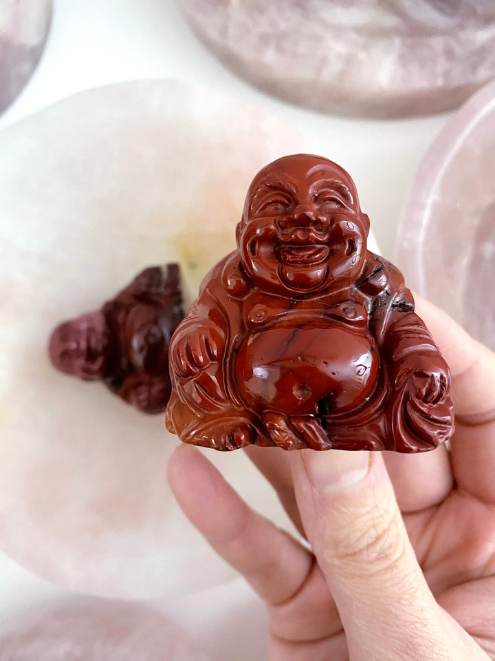 Moonkite Jasper Buddha Carving