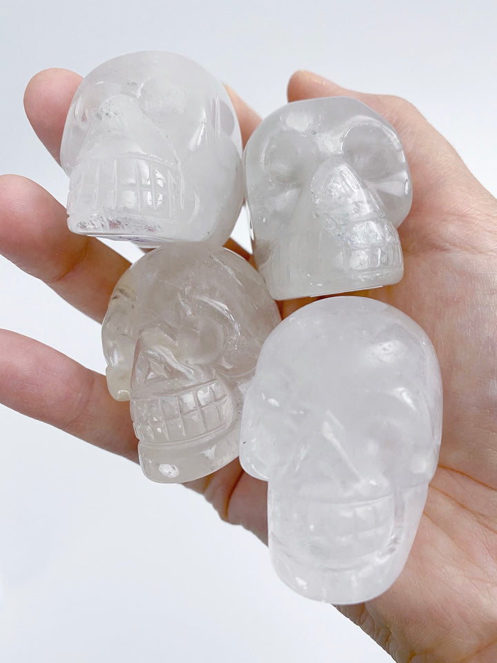 Clear Quartz Skulls