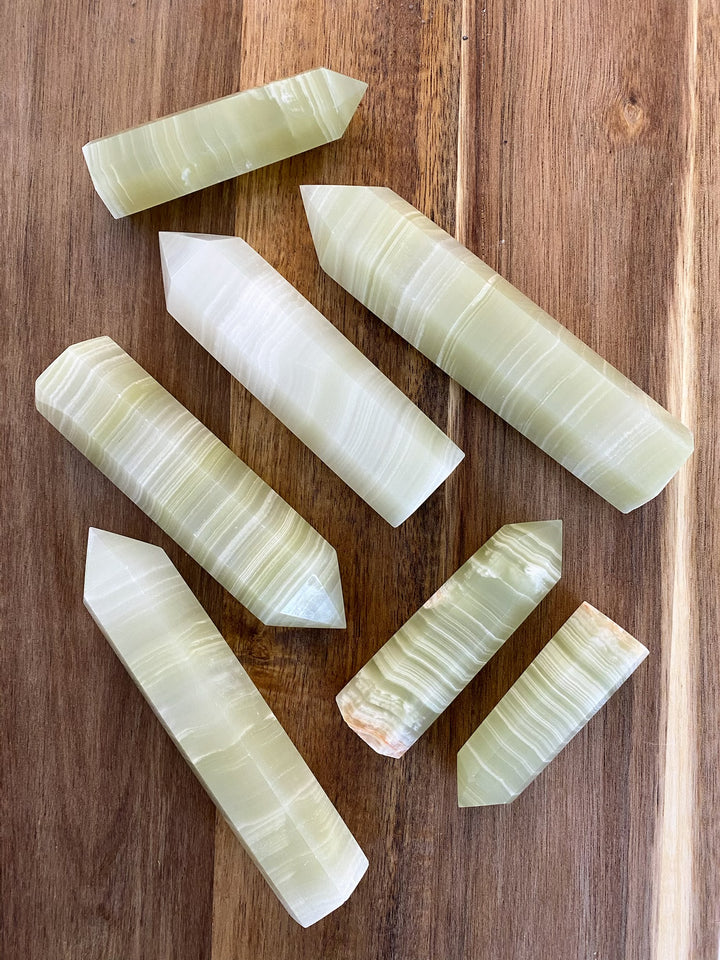 Green Banded Onyx Towers