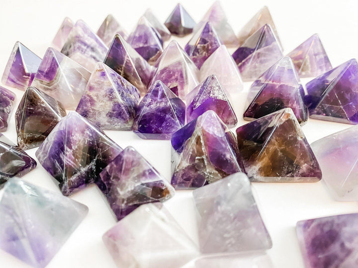 Amethyst Pyramids - Uncommon Rocks