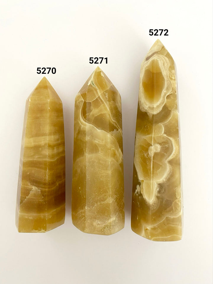 Honey Calcite Towers
