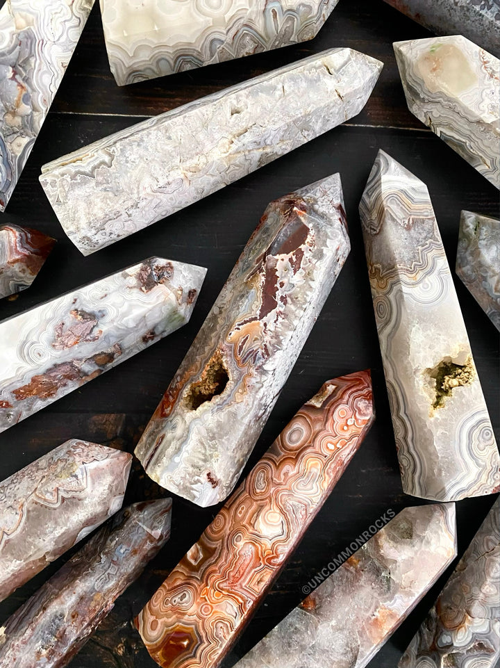 Crazy Lace Mexican Agate Towers