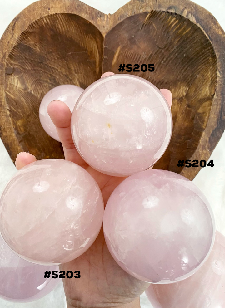 Rose Quartz Spheres