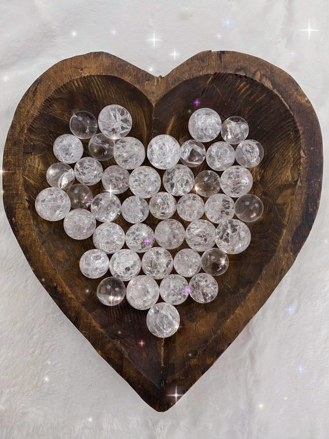 Crackle Quartz Spheres - Uncommon Rocks