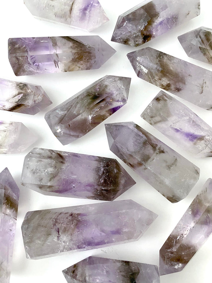 Smoky Amethyst Points