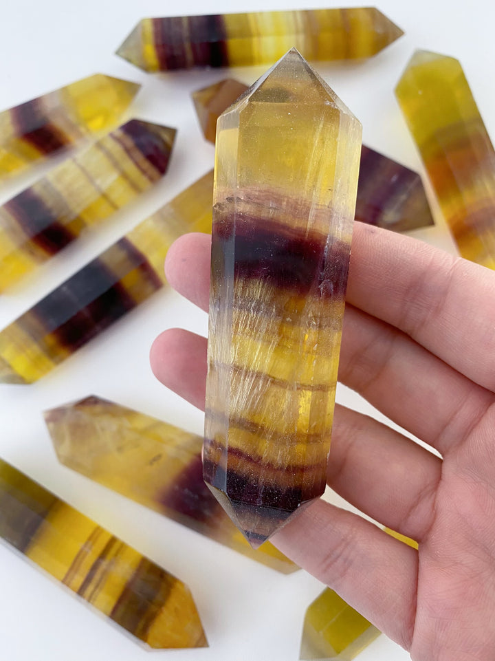 Yellow Fluorite DT Points