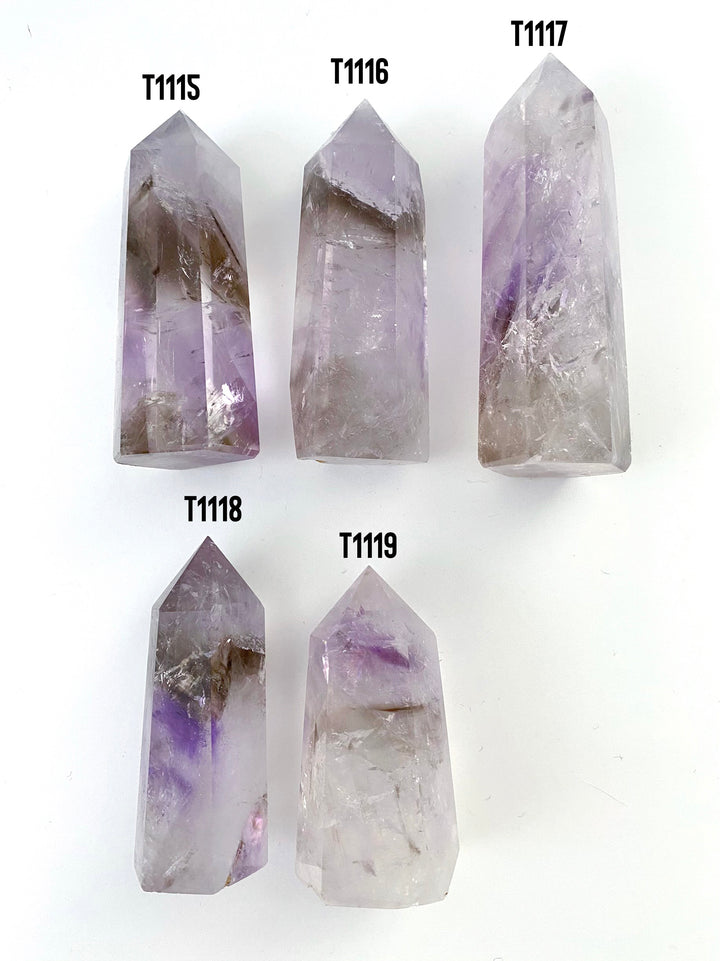 Smoky Amethyst Points