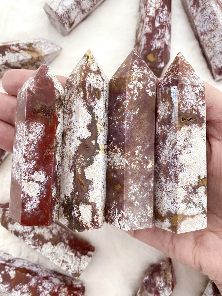 Ocean Jasper Points (Red Tones) - Uncommon Rocks