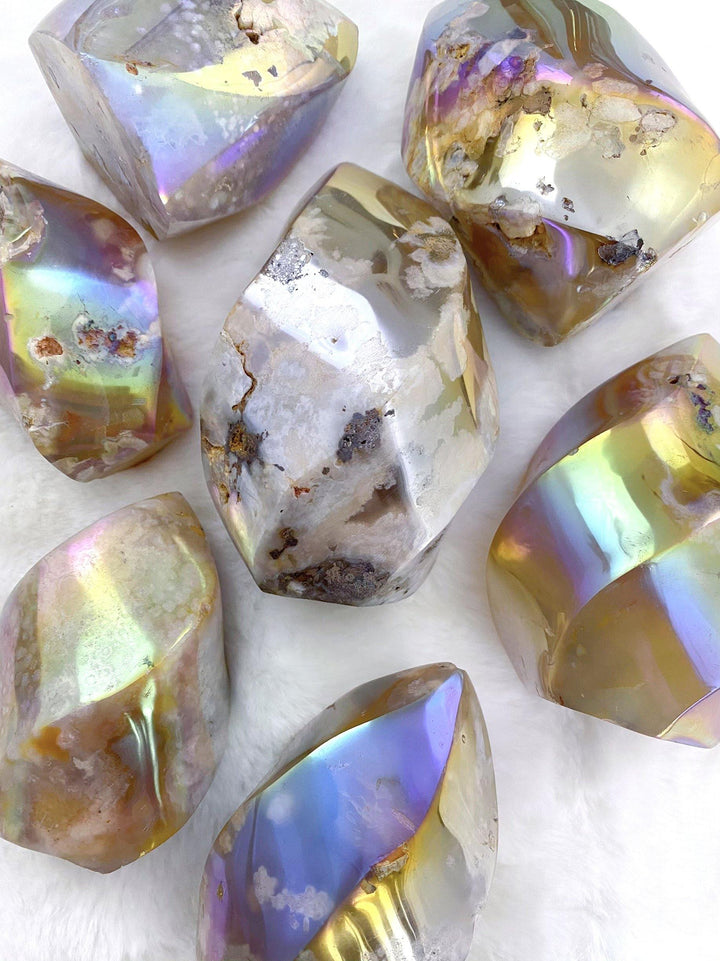 Aura Flower Agate Flames - Uncommon Rocks