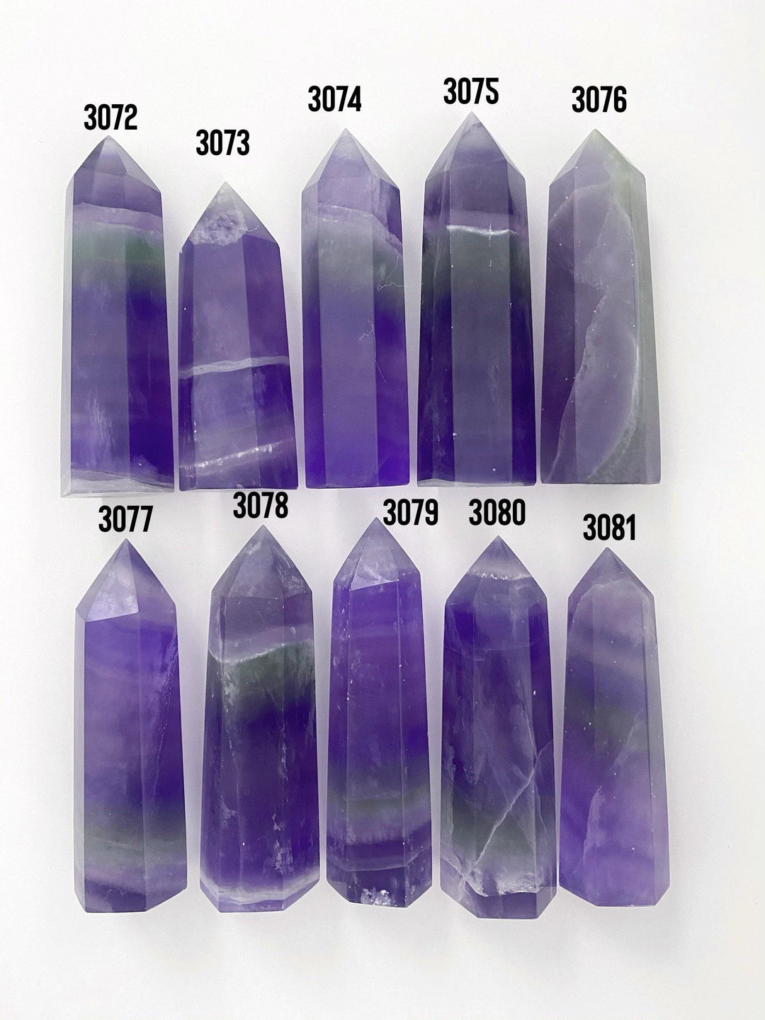 Blue Fluorite Towers - Uncommon Rocks