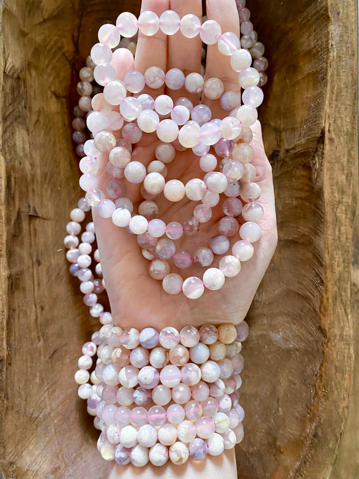 Flower Agate Bracelets