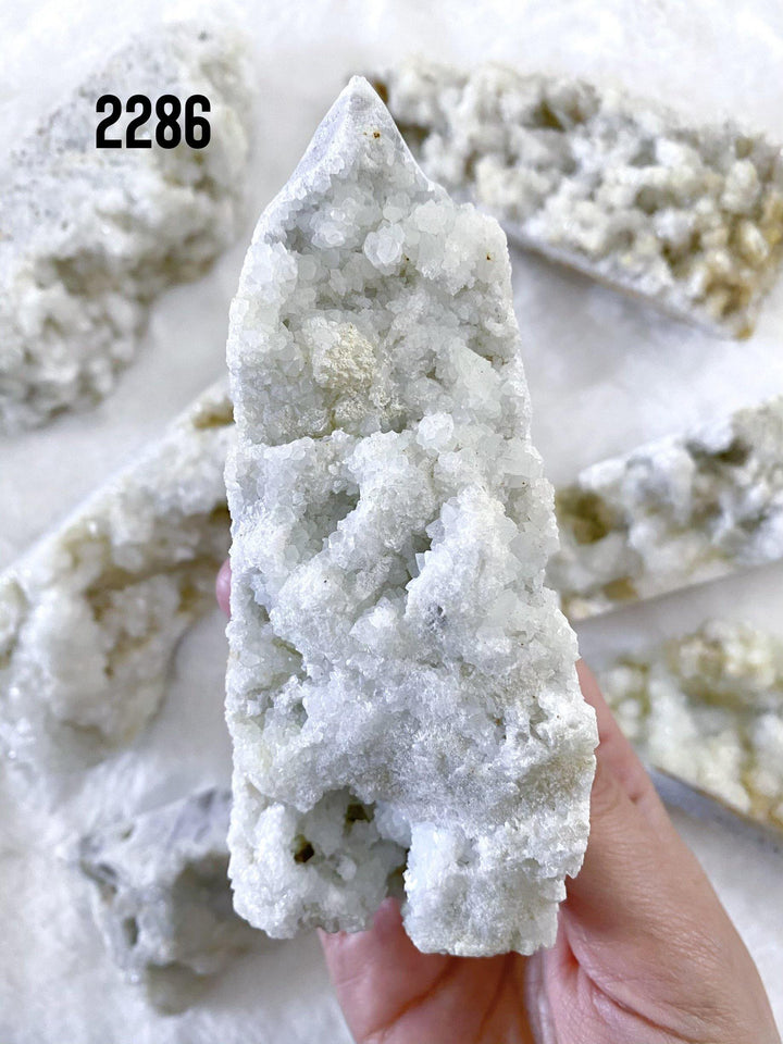 White Quartz Cluster Towers - Uncommon Rocks