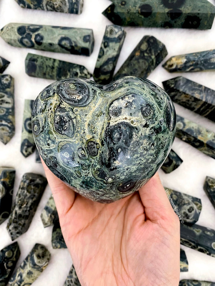 Kambaba Jasper Heart