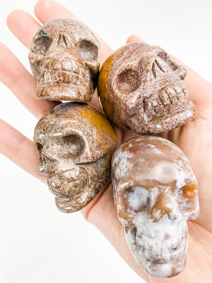 Ocean Jasper Skulls