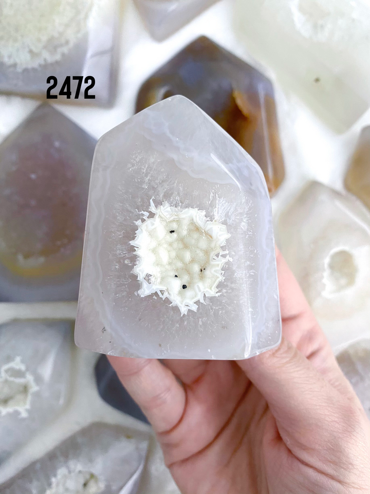 Agate Druzy Towers - Uncommon Rocks