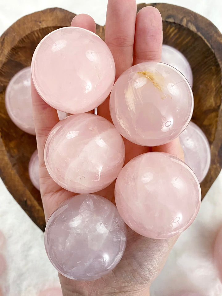 Rose Quartz Spheres