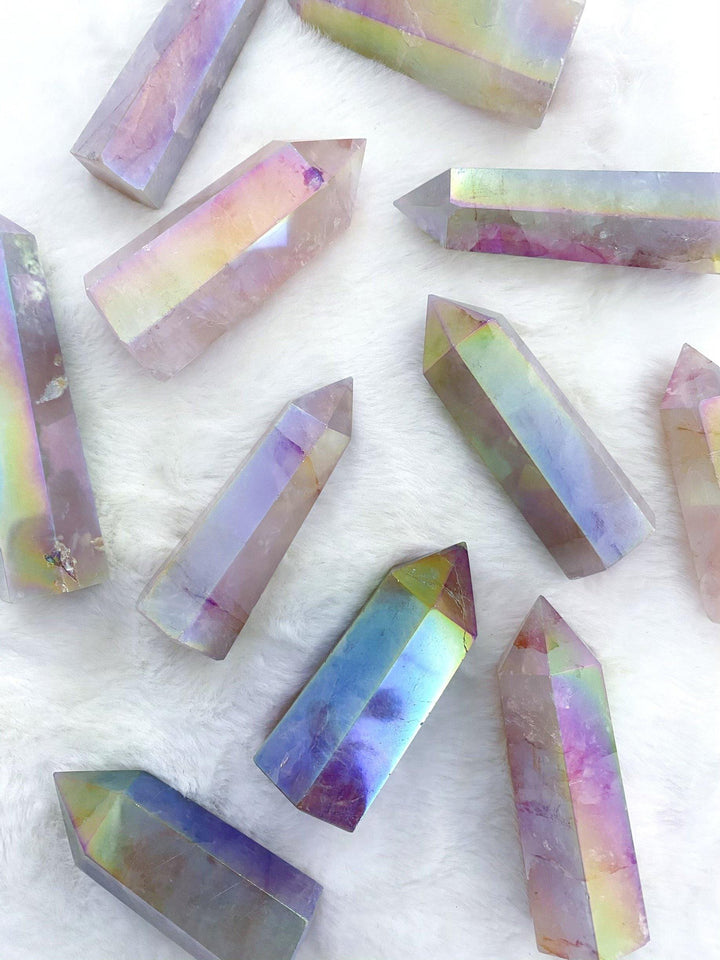 Aura Fire Quartz Towers - Uncommon Rocks
