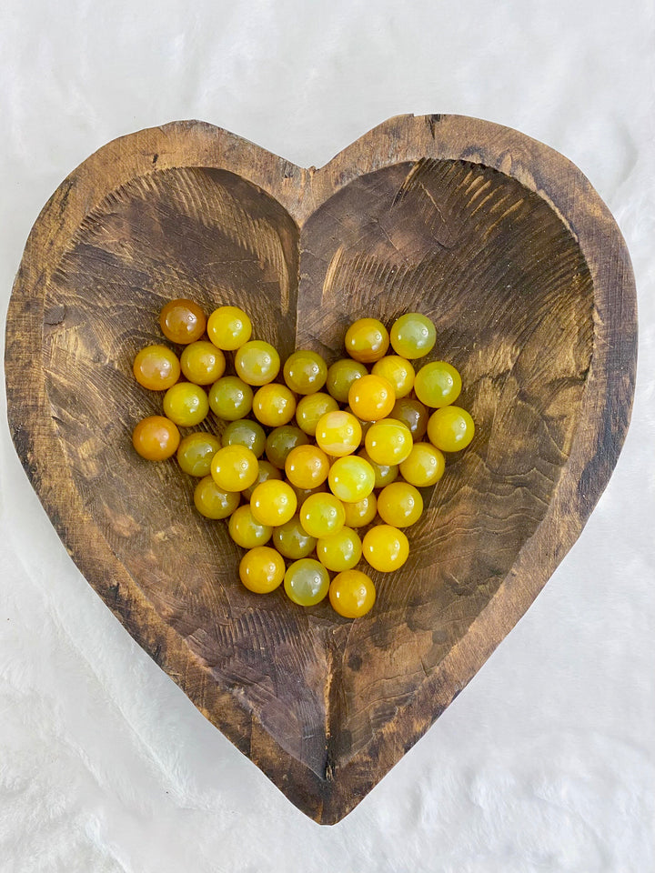 Yellow Agate Spheres