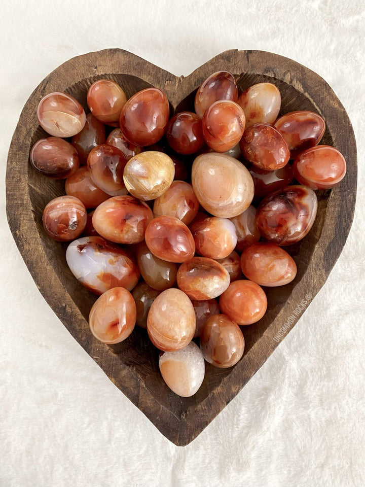 Carnelian Eggs - Uncommon Rocks