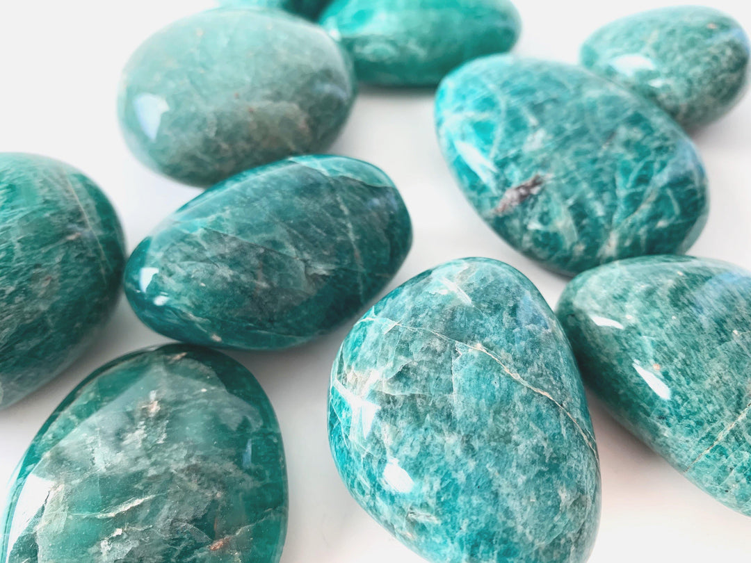 Amazonite Palm Stones - Uncommon Rocks