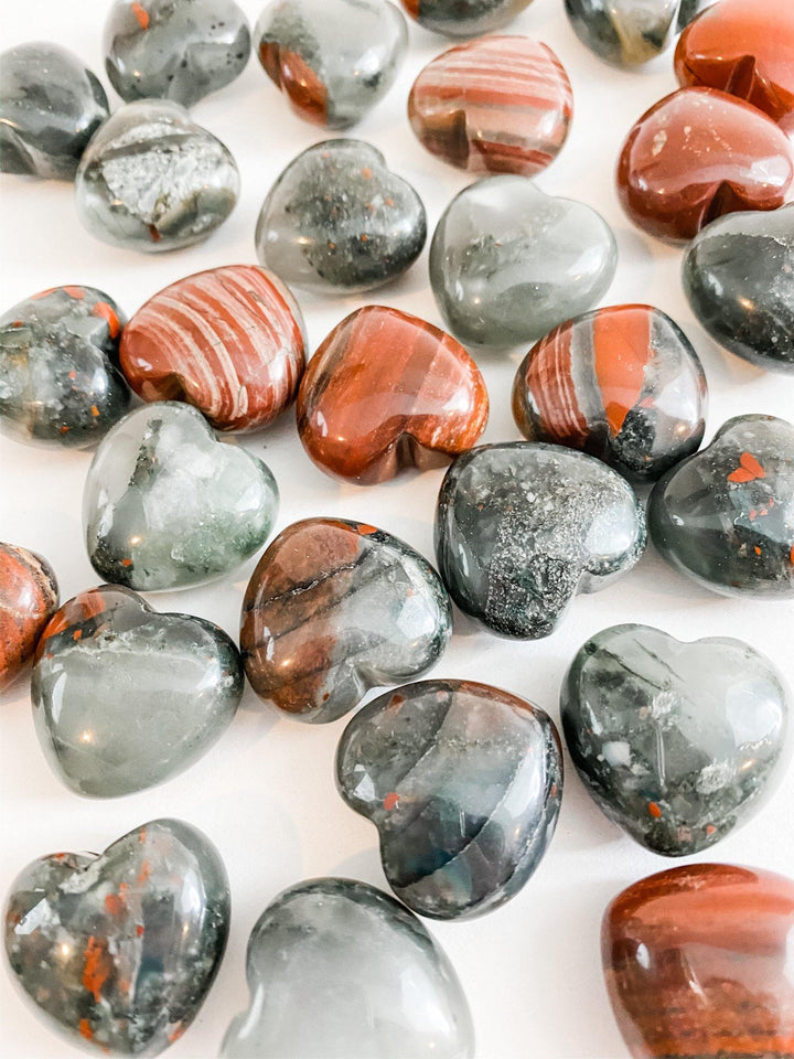 Bloodstone Heart - Uncommon Rocks