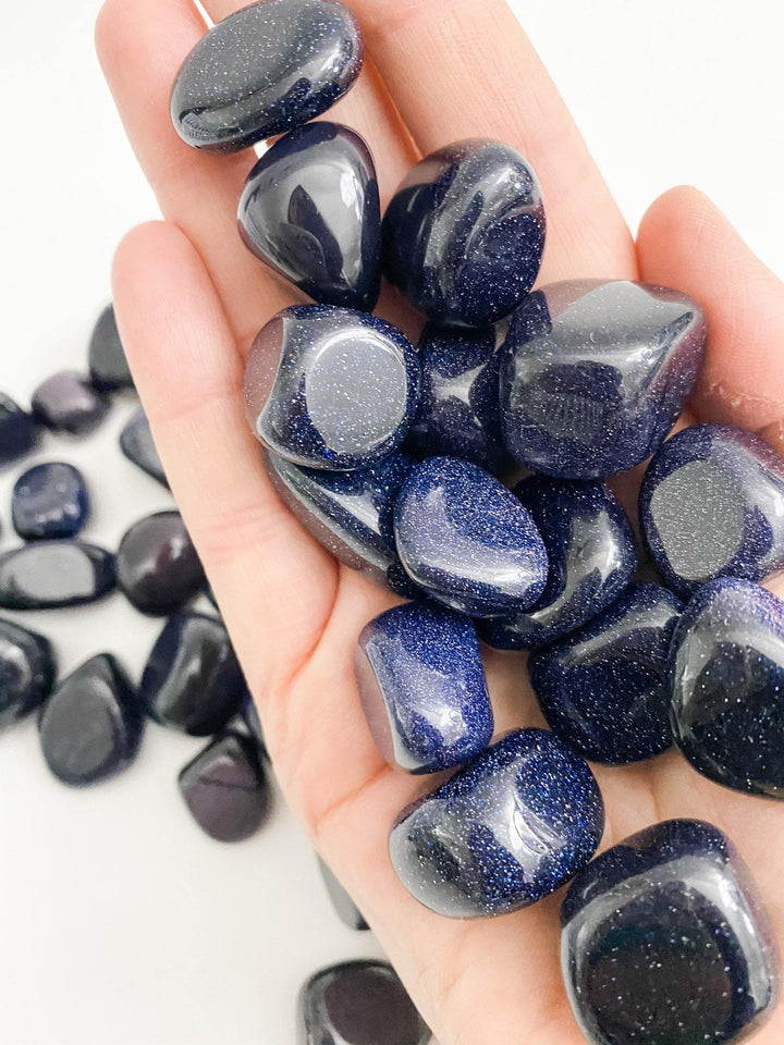 Blue Sandstone Tumbled - Uncommon Rocks