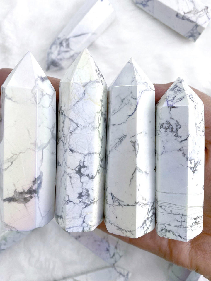Aura Howlite Towers - Uncommon Rocks
