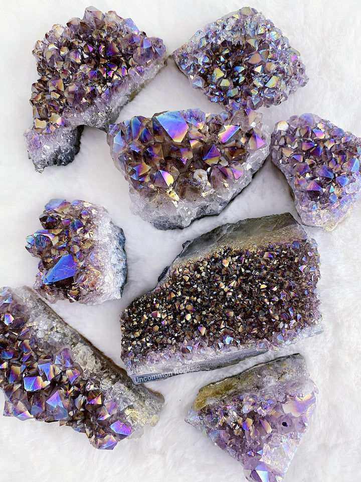 Aura Amethyst Cluster - Uncommon Rocks