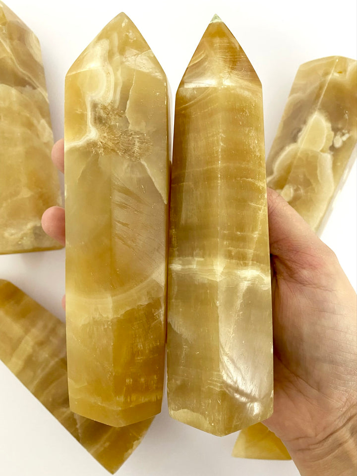 Honey Calcite Towers