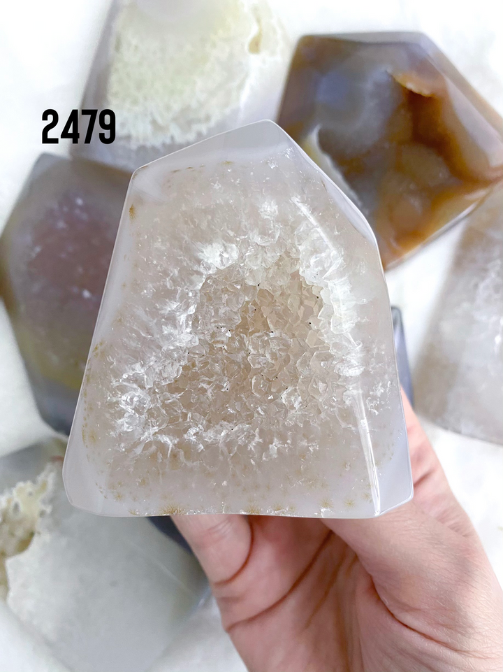 Agate Druzy Towers - Uncommon Rocks