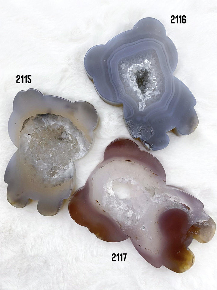 Agate Druzy Bears - Uncommon Rocks