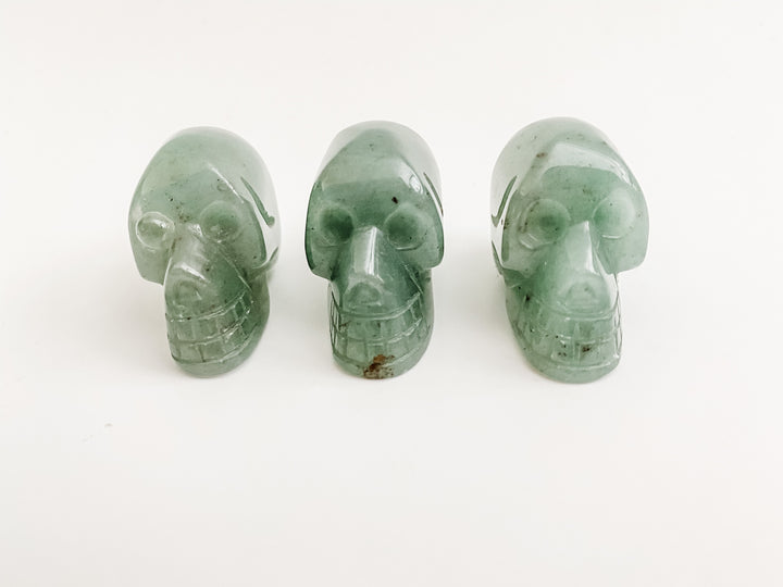 Green Aventurine mini Skulls