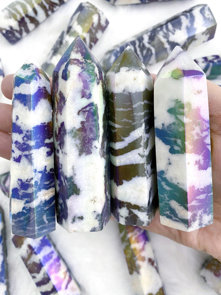 Aura Zebra Jasper Towers - Uncommon Rocks