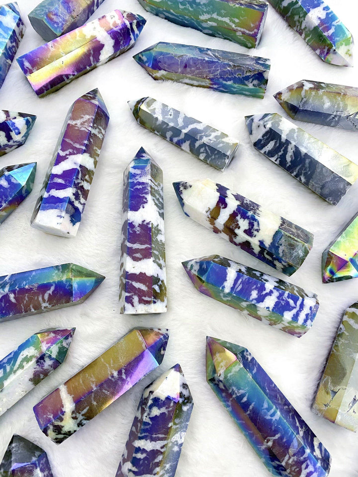 Aura Zebra Jasper Towers - Uncommon Rocks